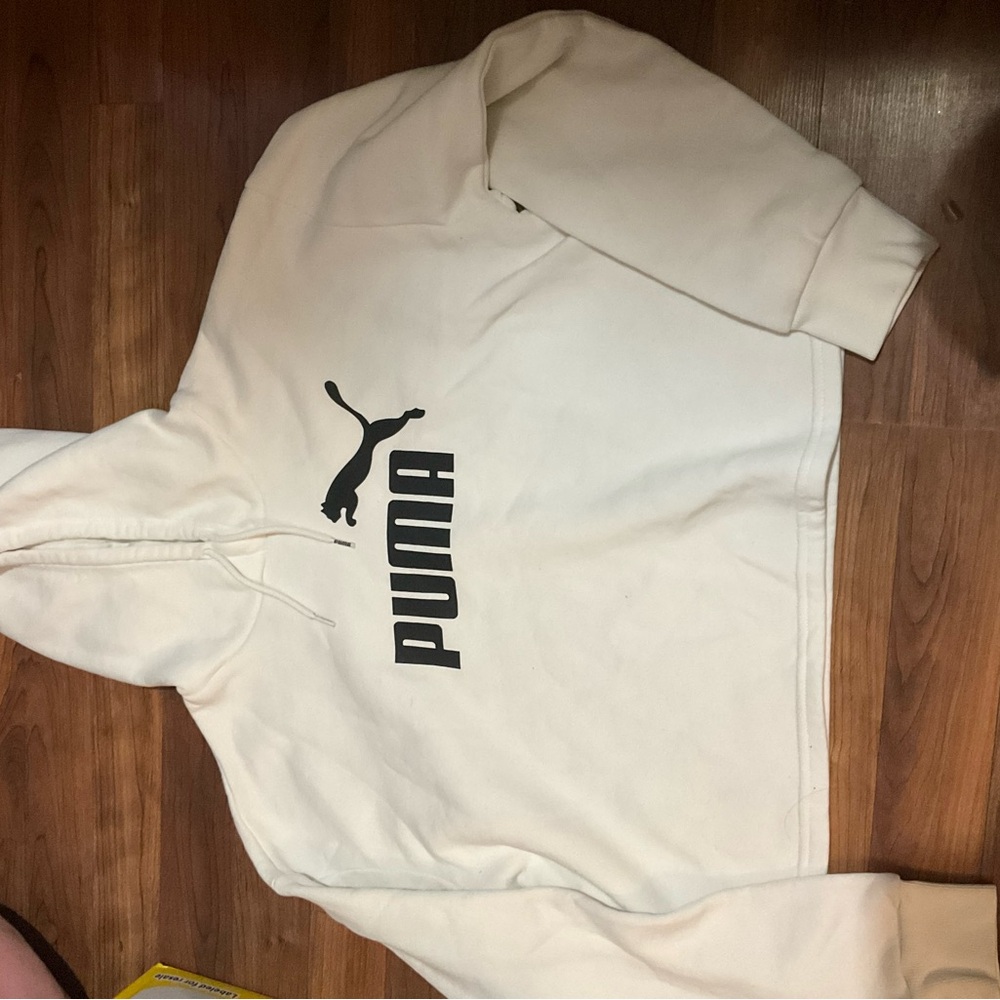 PUMA Men's White Hoodie